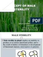 Concept of Male Sterility