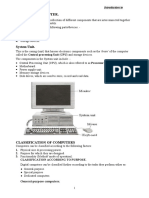 Parts of A Computer.: 1. The System Unit. 2. Input Devices. 3. Output Devices. 4. Storage Devices