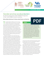 Gender-Sensitive Social Protection: A Critical Component of The COVID-19 Response in Low-And Middle-Income Countries