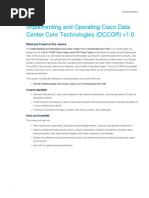 Implementing and Operating Cisco Data Center Core Technologies (DCCOR) v1.0