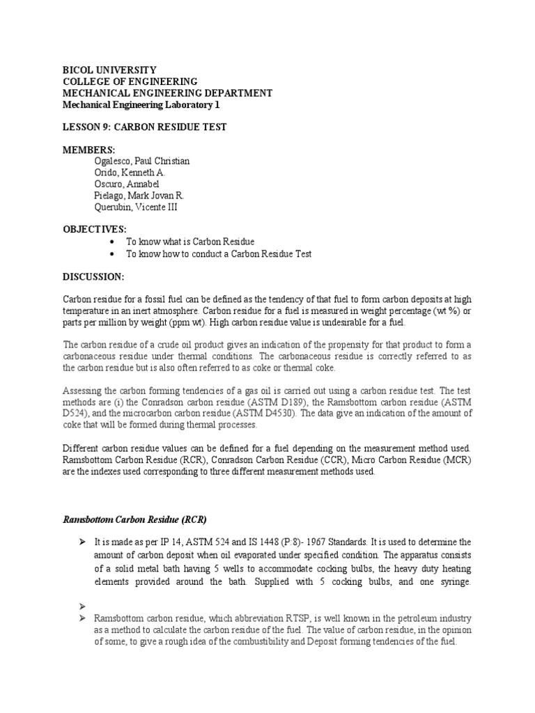Bicol University College of Engineering Mechanical Engineering ...