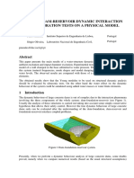 STUDY OF DAM-RESERVOIR DYNAMIC INTERACTION USING VIBRATION TESTS ON A PHYSICAL MODEL