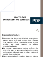 Chapter Two Environment and Corporate Culture