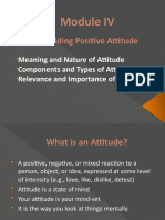 Module IV - Building Positive Attitude