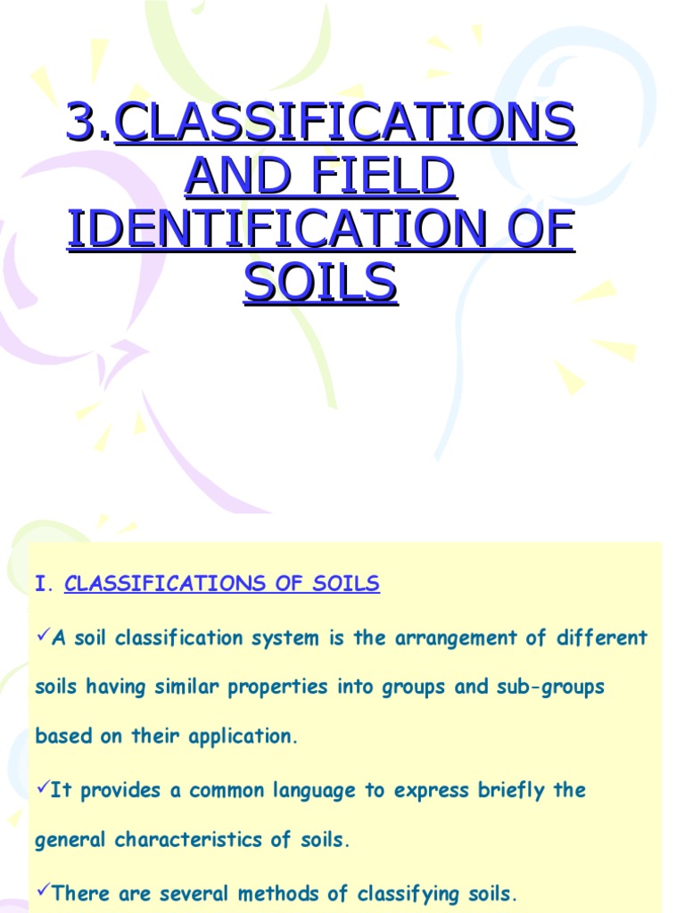 Soil Classification by Grain Size | PDF | Silt | Sand