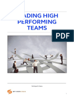 Leading High Performing Teams Workbook