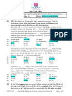 English Worksheet - Gap Filling by Atharva Bhokare