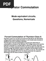 Thyristor Commutation: Mode Equivalent Circuits. Questions, Numericals