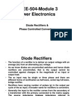 PC-EE-504-Module 3 Power Electronics: Diode Rectifiers & Phase Controlled Converters