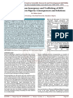 Post Boko Haram Insurgency and Trafficking of IDPS in The Northeastern Nigeria Consequences and Solutions