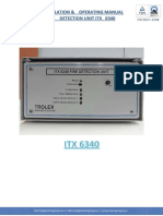 Installation & Operating Manual Fire Detection Unit Itx 6340