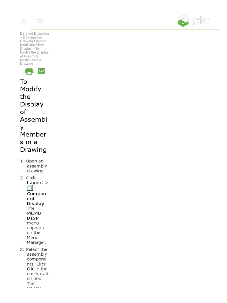 Modify Assembly Display in Creo Drawings | PDF | System Software ...