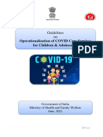 Operationalization of COVID Care Services For Children & Adolescents
