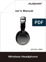 User's Manual: Wireless Headphone