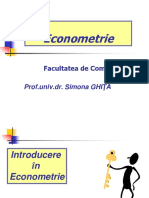 Curs 1 - Introducere in Econometrie