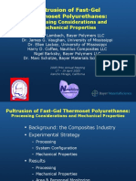 Pultrusion of Fast-Gel Thermoset Polyurethanes:: Processing Considerations and Mechanical Properties