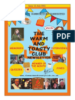 Warm and Toasty Newsletter Issue 12 - July 2021