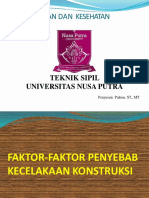 Faktor-Faktor Penyebab Kecelakaan Konstruksi