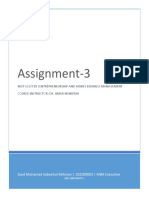 Assignment Enterpreneurship - 192200003 - MBA