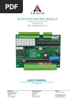 Elevator Control Module: User'S
