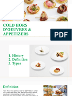 Cold Hors D'Oeuvres & Appetizers