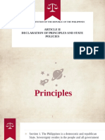 Article Ii Declaration of Principles and State Policies: The 1987 Constitution of The Republic of The Philippines