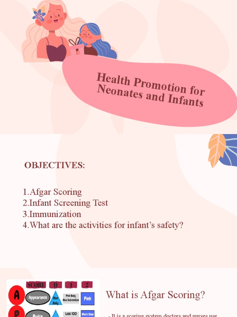 Health Promotion For Neonates and Infa Nts | PDF | Infants | Medical ...