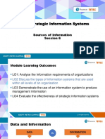 Unit 7 - Strategic Information Systems: Sources of Information Session 6
