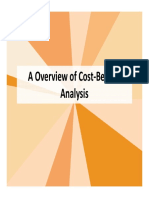 Cost Benefit Analysis 18-03-2013
