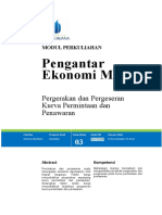 Modul 3 - Pergeseran Pergerakan Permintaan Dan Penawaran