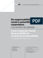 De Responsabilidad Social A Sostenibilidad Corporativa