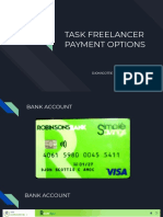 Freelancer Payment Options - Bank, Gcash, PayPal