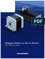 Stepper Motor or Servo Motor:: Which Should It Be?