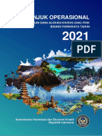 Petunjuk Operasional Dak Fisik Pariwisata 2021