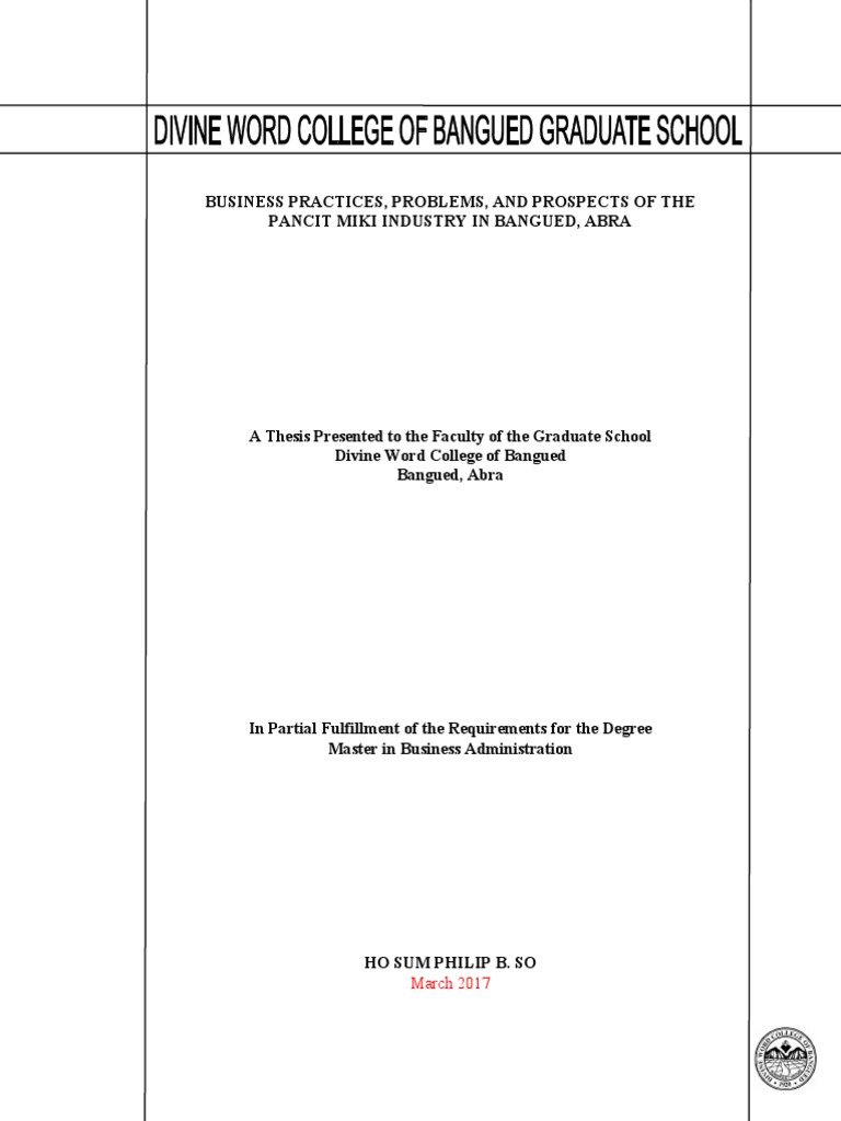Thesis Format | PDF | Pasta | Noodle