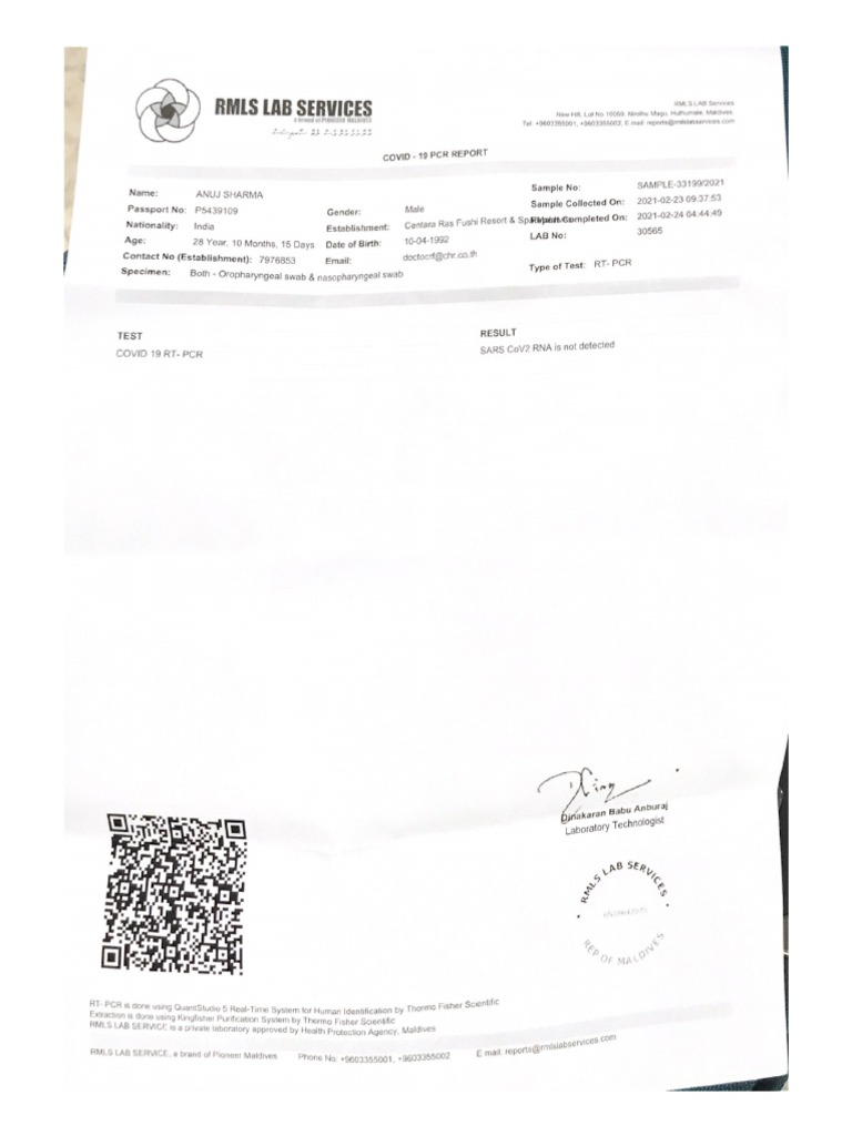 RMLS Lab Services | PDF