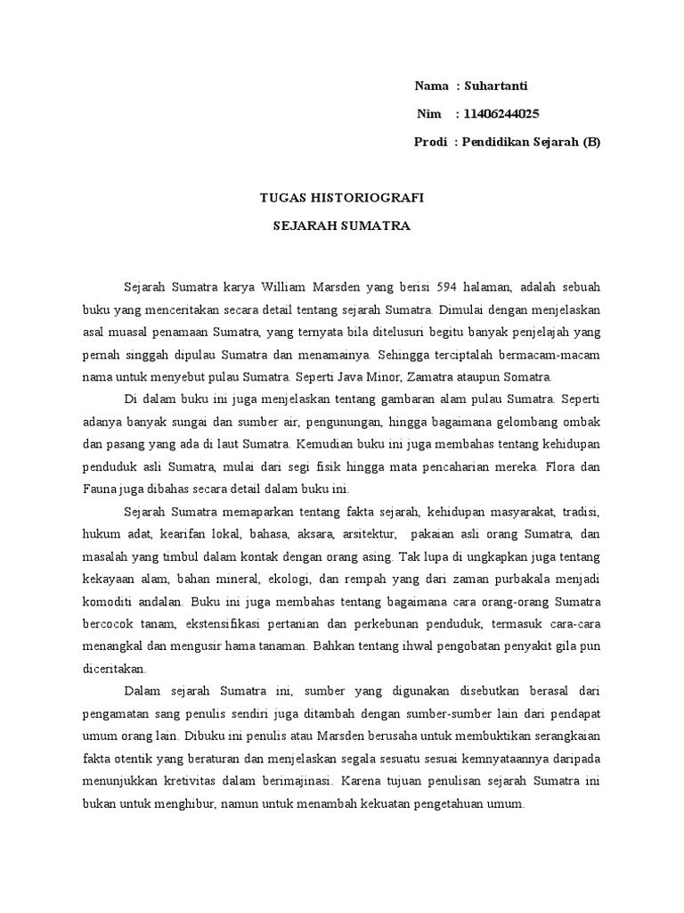 Sejarah Sumatra Pdf