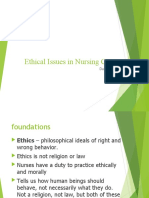 ETHICAL AND LEGAL ISSUES IN NURSING - ppt13