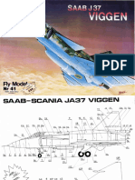 Model Kartonowy - Fly Model 041 - SAAB Viggen