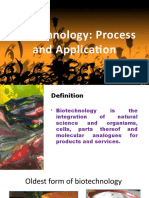 Biotechnology: Process and Application Overview