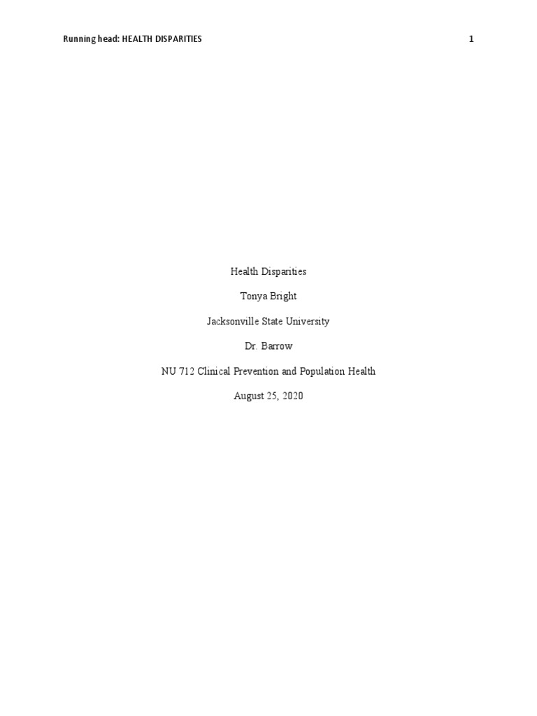 Understanding Health Disparities in Schools | PDF | Health Equity ...
