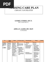 Nursing Care Plan for Acute Pancreatitis | PDF | Pancreas | Pain