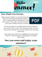 Summer Letter Maple