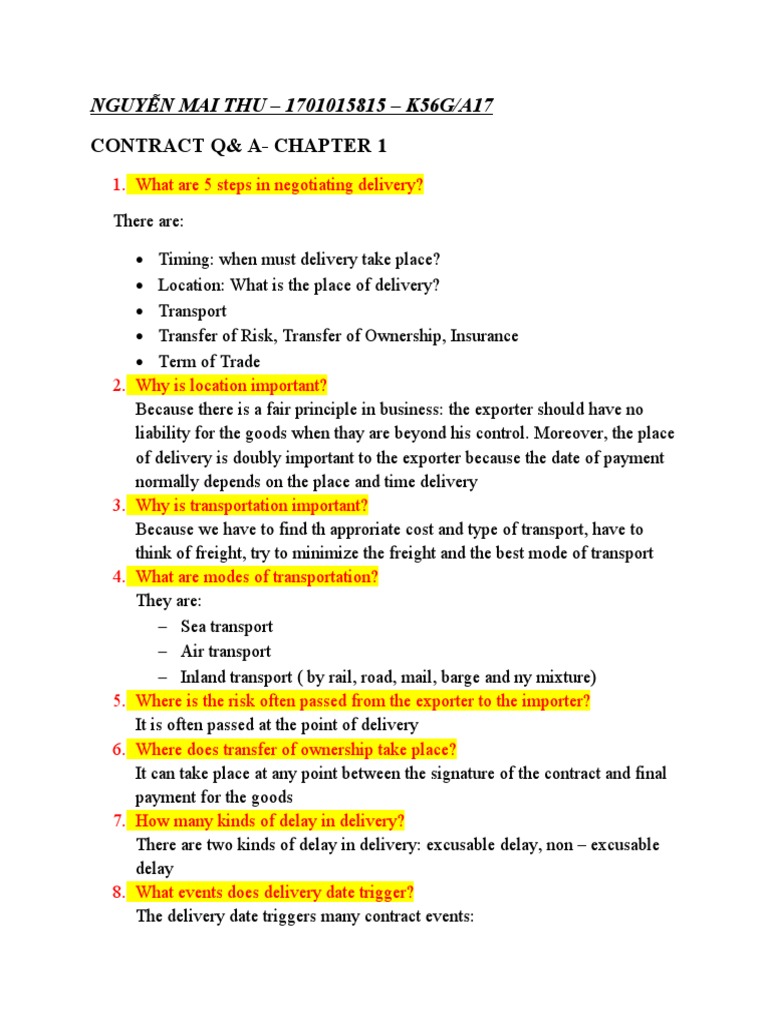 Contract Negotiation Essentials | PDF | Liquidated Damages | Damages