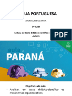 Língua Portuguesa 9 Ano Slides Aula36
