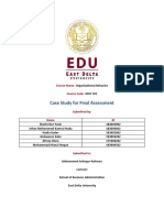 Case Study For Final Assessment: Course Name-Course Code