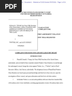 Trump Lawsuit Against Facebook Twitter and Google