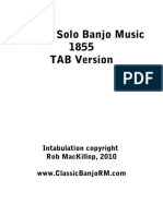 Briggs' Solo Banjo Music 1855 Tab Version: Rob Mackillop, 2010