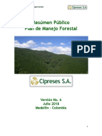 Resumen Publico Del Plan de Manejo Forestal 2018