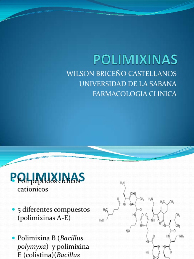 POLIMIXINAS | PDF | Inmunología | Antibióticos